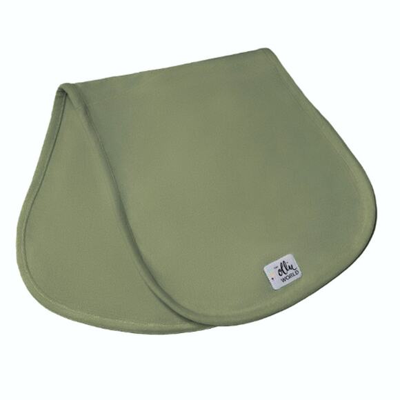 The Ollie World Baby Olive Green Burp Cloth - Picture 1 of 6